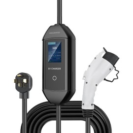 MEGAWISE Portable EV Charger for Electric Cars - 32A, 100-240V, NEMA 14-50 Plug, Indoor/Outdoor Charging