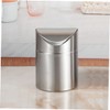 Levemolo Garbage Can for Car Mini Trash Bin Stainless Steel