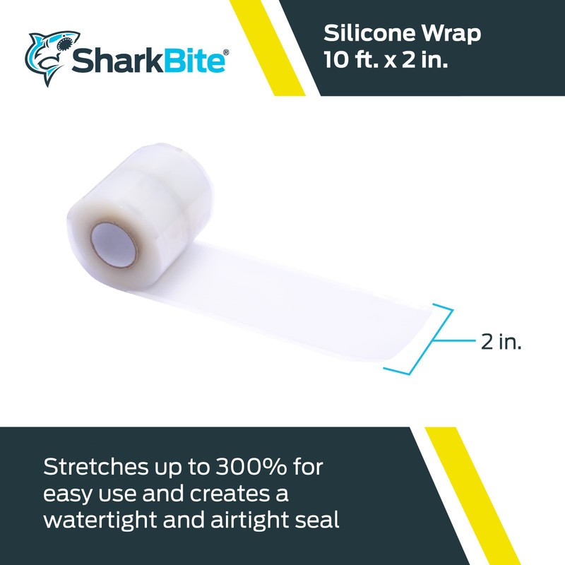 SharkBite Silicone Pipe Wrap for Push to Connect Brass Plumbing