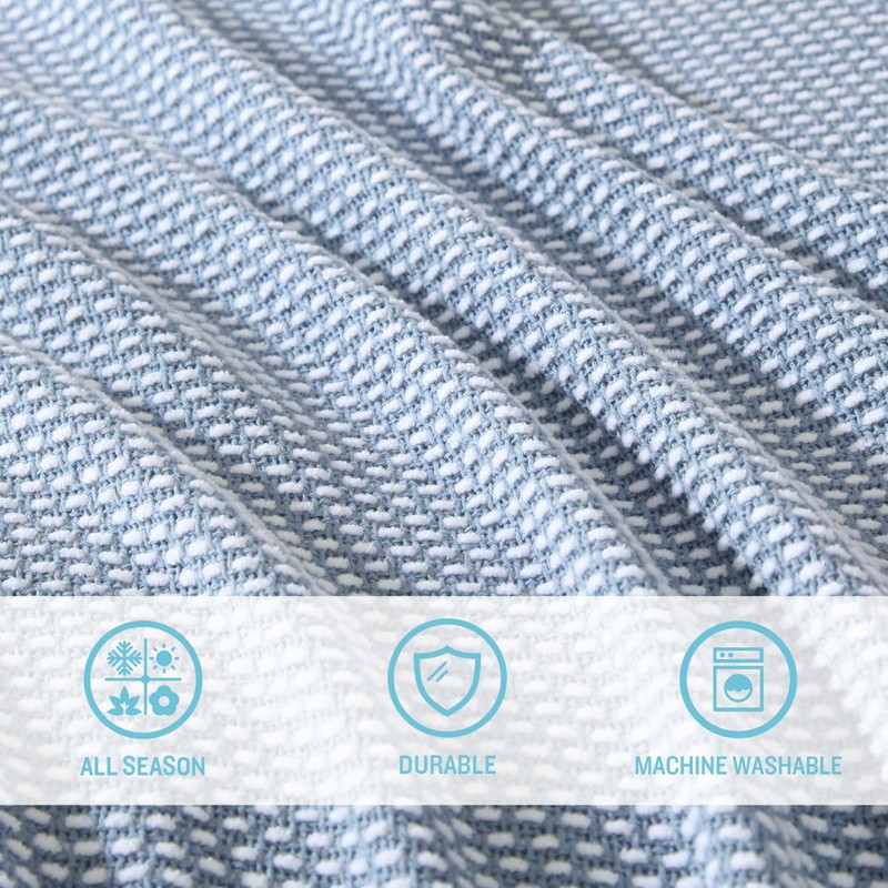 Tommy Bahama - Blanket, Super Soft Chenille Bedding, Solid Home