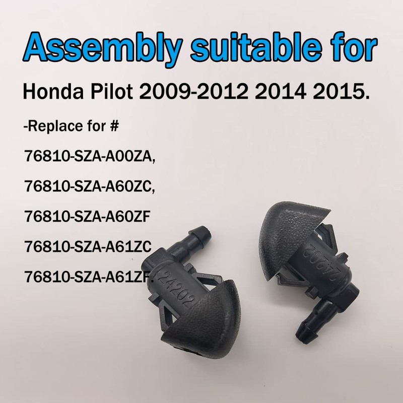 Windshield Washer Nozzles Kit, Front Windshield Spray Nozzles Wiper Spray