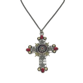The Rose Cross to be Empowered to any High Purpose Pendant Necklace - Forbidden Charms Collection