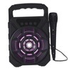 Portable Karaoke Machine Multifunction Cool Lighting Plug in Card Deep