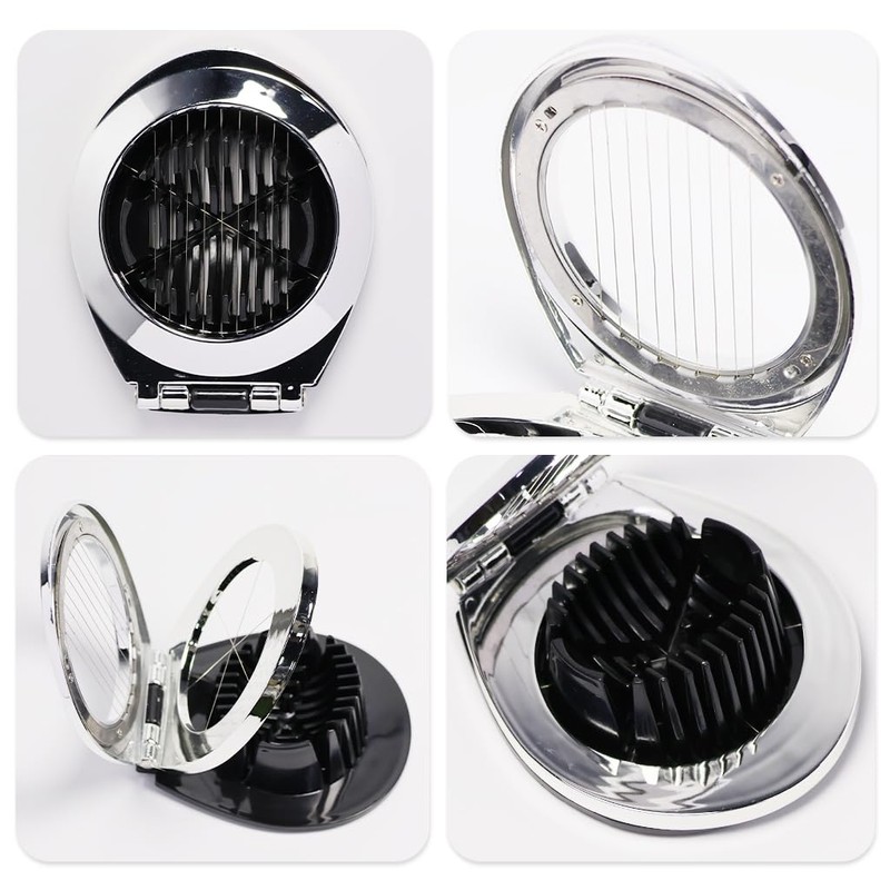 Kellegour Stainless Steel Egg Slicer, Egg Cutting Tool, Stainless Steel