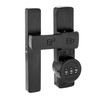 INIRET 2 Packs Black 180 Degree Barn Door Lock,Mechanical Password
