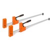 #springtok Jorgensen Bar Clamp Set, 2-pack 90° Parallel Clamp Cabinet