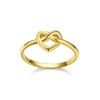 Bestyle 925 Sterling Silver Gold Celtic Love Knot Ring, Simple