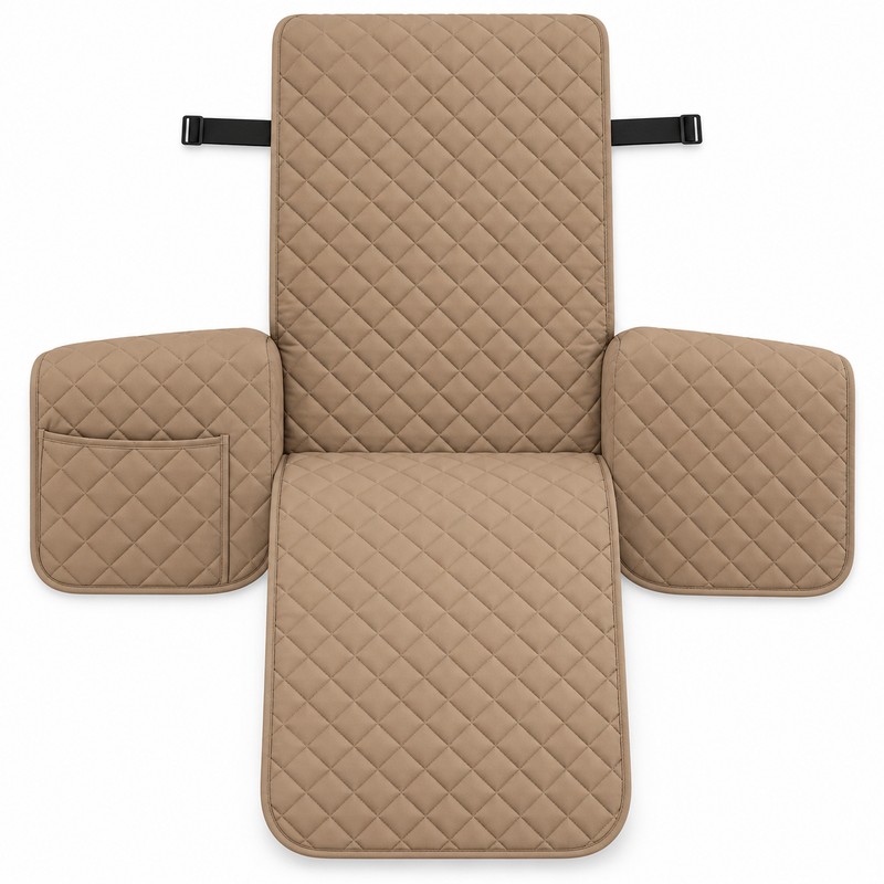 Waterproof Recliner Quilted Cover – Nonslip Furniture Slipcover with Elastic