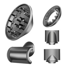 Hair Diffuser Attachment Nozzles for Hair Dryer Hd01 Hd02 Hd03 Hd04 Hd08 Hd15-Diffuser Attachment for Hair Dryer-Styling Flyaway Attachment Nozzles/Smoothing Nozzle Tools Attachment