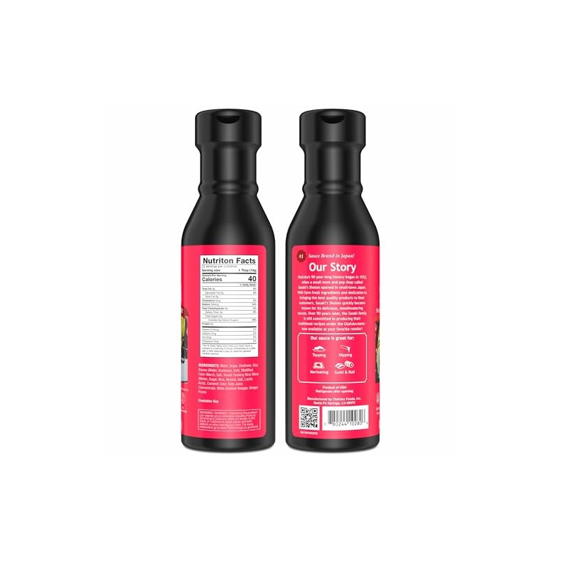 Otafuku Salsa de anguila para rollos de sushi, salsa japonesa