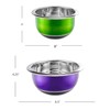 Colleta Home Colorful Mixing Bowl- 4 Pc Set- Stackable Nesting