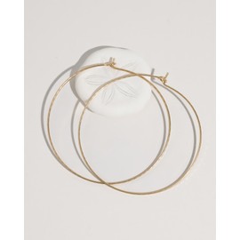 James Michelle Jewelry: Hoop Earrings for Women – Lifetime Color Guarantee – Waterproof, Non-Tarnish, Hypoallergenic, Gold PVD Coated – Perfect for Beach, Weddings, Gifts – Large, 2 ⅜” Diameter