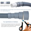 20FT Flexible Corrugated Drain Hose Kit for Washing Machine &
