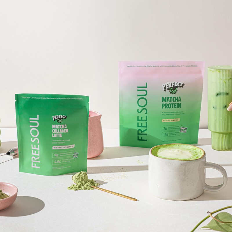 PerfectTed Matcha Protein Powder | 18g Protein Per Serving |