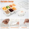 Snackle Box Container, 8 Removable Snack Containers with Lid