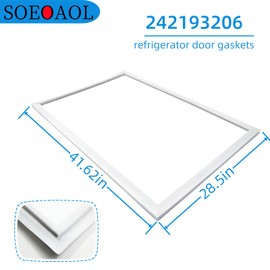 Upgraded 242193206 Refrigerator Door Gasket, compatible with Kenmore Frigidaire Crosley Westinghouse refrigerator door seal replacement, Replacement for AP5806733.【white】, with a 2-year warranty.