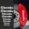 Brake Caliper Sticker, Brembo Sticker, Universal Use, White