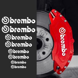 Brake Caliper Sticker, Brembo Sticker, Universal Use, White