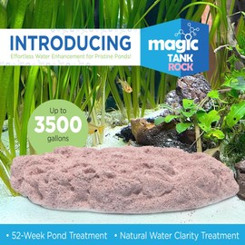 Magic Tank Rock, Fish Tank Rocks for Enhancing Water Clarity with Your Regular Cleaning Routine, Fish Friendly Aquarium Rocks, All Natural Aquarium Decor, Small, Up to 750 Gallons