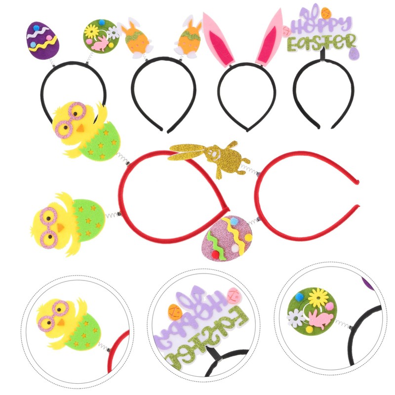 FOMIYES 6pcs Adorable Easter Headbands for Charming Hair Accessories with