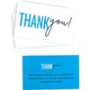 RXBC2011 Sky Blue Gratitude Thank You Cards with Elegant Script