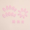 CTTHNBD Coffin Press on Nails Medium Fake Nails Ombre Pink