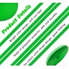 Green White Striped Grosgrain Ribbon, 3/8 Inch x 55 Yards