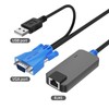 MT-VIKI 1 Pack USB VGA to RJ45 Dongle, Work for