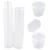 REBECASKYENS 1oz Small containers with Lids, Plastic Pots With Lids,Slime
