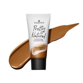 essence | Pretty Natural Hydrating Foundation | Medium, Buildable Coverage for a Natural Skin Look | Formulated with Hyaluronic Acid and Aloe Vera | Made Without Gluten, Parabens, Oil & Alcohol | Vegan & Cruelty Free