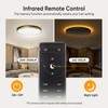 Lightania 13 Inch Flush Mount Ceiling Light with Remote Control