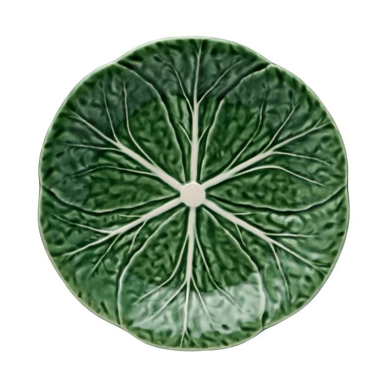 Bordallo Pinheiro Cabbage Dessert Plate Green, Set of 4
