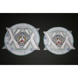 Columbus Cottonmouths  Huge Rare Frontal Jersey Patches 2 20th season 1996-2016