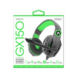 Sentry GX:150 Gaming Headphone In Black Green Model # 06ST-HS-GX150B