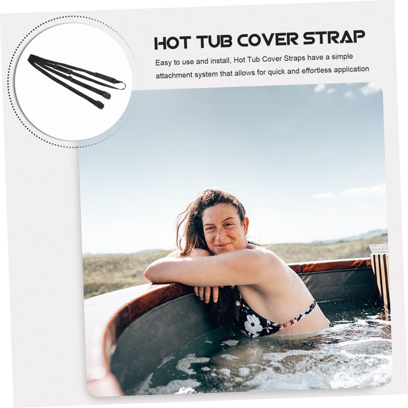 CIYODO 1Set Heavy Duty Hot Tub Cover Windproof Straps of