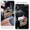 Oarencol Fun Cute Cat Driving Car Trash Can Foldable Hanging