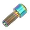 RISK 8Pcs Mountain Bike Pedal Bolts Titanium Alloy Anti Slip