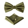 HOULIFE Men's Bow Tie Set - Adjustable Satin Polyester Bow