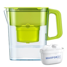 AQUAPHOR Water Filter Jug Compact with 1 X Maxfor+ Filter - 2.4L Capacity - Light Green