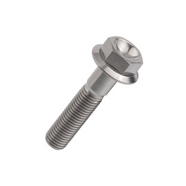 Dingtai Titanium Flange Bolt M8x20 25 30 35 40 45 55mm 1.25mm Flange Screw (M8x35mm, Titanium)