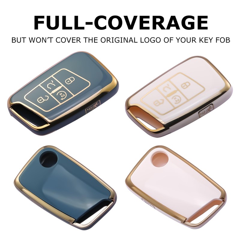 2 PCS for VW Key Fob Cover with Keychain Protector
