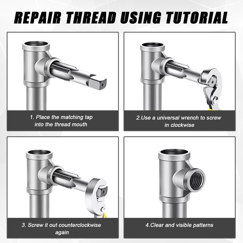 Set of 2 Taps, Pipe Tap Set, 1/2 Inch Tap,