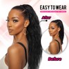 rosmile Corn Wave Drawstring Ponytail 140 Grams Natural Brown Wave