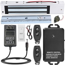 Access Control System with Remote Control – 600lbs Magnetic Door Lock Kit, 12V Fail Safe NC Mode, Secure & Easy DIY Installation for Smart Home Entry (K8-600LBS Remote Control Lock Kit)