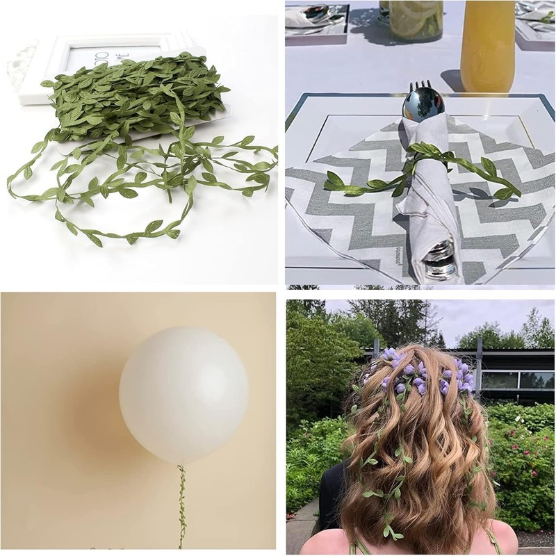 Brampton 2 Pcs 20m Fake Vines,Artificial Leaves,Fake Ivy,Halloween,Wedding