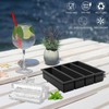 Vinkoe Kitchen Silicone Ice Cube Trays Large for Whisky, Collins