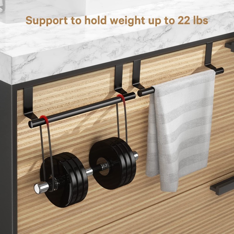 Stainless Steel Over Door Towel Rack Bar Holders for Universal