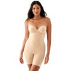 Red Carpet Strapless All in One Thigh Shaper, Sand, 34D