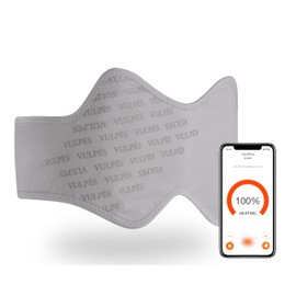 Vulpés HeatBelt Pro - Intelligent Heat Belt | Heat Support for the Back, Kidney and Pelvic Area | Smartphone Control | Bamboo Material | Developed in Germany