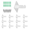 12 Pack Gridwall Mount Brackets with Screws Grid Wall Accessory